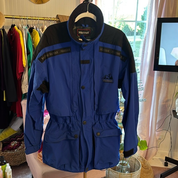 Marmot Other - Vintage Marmot Blue Black Ski Jacket Sz L